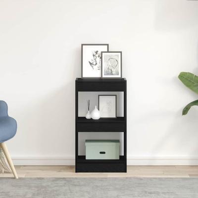 Boekenkast Zwart eiken 40 x 30 x 71.5 cm Bewerkt hout