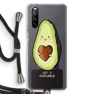 Avocuddle: Sony Sony Xperia 10 III Transparant Hoesje met koord