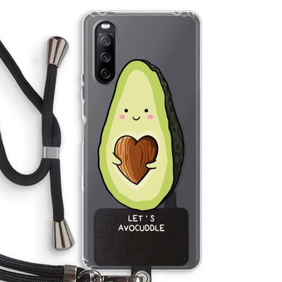 Avocuddle: Sony Sony Xperia 10 III Transparant Hoesje met koord