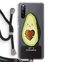 Avocuddle: Sony Sony Xperia 10 III Transparant Hoesje met koord