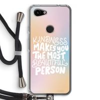 The prettiest: Pixel 3a Transparant Hoesje met koord