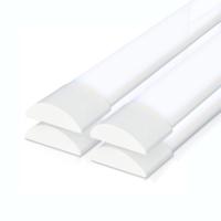 Set van 4 LED Batten 120cm - 40 Watt 4800 lumen (120lm/w) - 6400K daglicht wit - Vervangt 330W - Samsung SMD LED chips - Flikkervrij - IP20 Stofdicht - Onderbouwverlichting