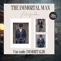 3-delig Tweed Pak Klassiek Navy Gekleurd Gespikkeld | Peaky Blinders