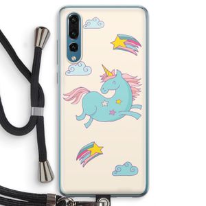 Vliegende eenhoorn: Huawei P20 Pro Transparant Hoesje met koord