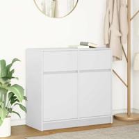 Dressoir met lade 80x34x76 cm spaanplaat wit