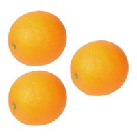 3x stuks kunst fruit sinaasappels van 8 cm