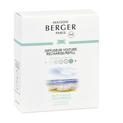 LAMPE BERGER - Autoparfum - Navulling Ocean Breeze 2 stuks