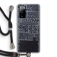 Marrakech print: Samsung Galaxy S20 FE / S20 FE 5G Transparant Hoesje met koord