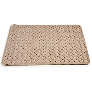 Anti-slip badkamer douche/bad mat beige PVC 78 x 38 cm