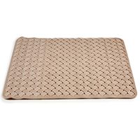 Anti-slip badkamer douche/bad mat beige PVC 78 x 38 cm