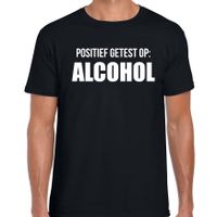 Drank t-shirt positief getest op alcohol zwart voor heren - Drank t-shirt - thumbnail