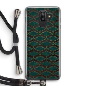 Moroccan tiles: Samsung Galaxy J8 (2018) Transparant Hoesje met koord