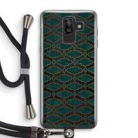 Moroccan tiles: Samsung Galaxy J8 (2018) Transparant Hoesje met koord