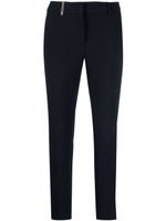 Peserico pantalon slim à coupe courte - Bleu