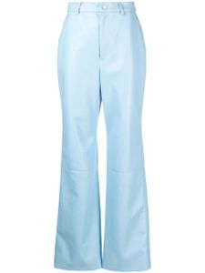 Nanushka pantalon Silke à coupe droite - Bleu