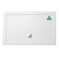 Crosswater Tray douchebak 120x80x3.5cm rechthoek met antislip wit acryl GP0R81200