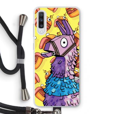 Loot Burger: Samsung Galaxy A70 Transparant Hoesje met koord