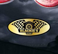 Stickers motor Blackie's vintage ontwerp