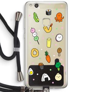 Happy bento friends: Huawei Ascend P10 Lite Transparant Hoesje met koord