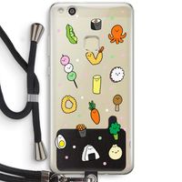Happy bento friends: Huawei Ascend P10 Lite Transparant Hoesje met koord