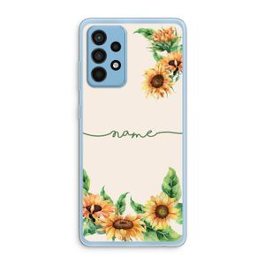 Zonnebloemen: Samsung Galaxy A52 Transparant Hoesje