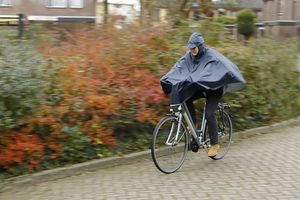 Puch Regenponcho mirage polyester - zwart