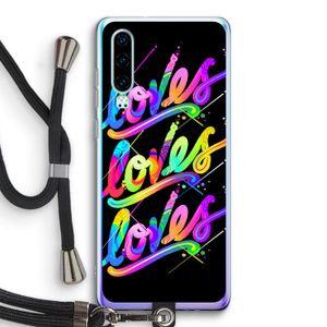 Loves: Huawei P30 Transparant Hoesje met koord