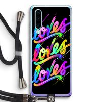 Loves: Huawei P30 Transparant Hoesje met koord