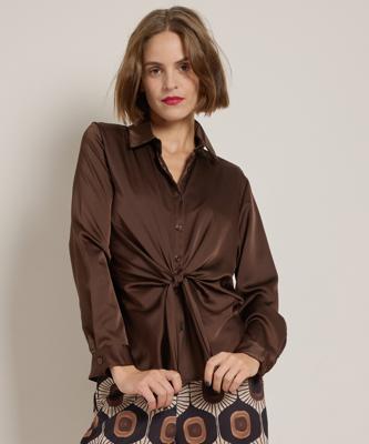 blouse met knoopdetail