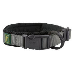 HUNTER Hondenhalsband Maldon, zwart/grijs, Maat: M