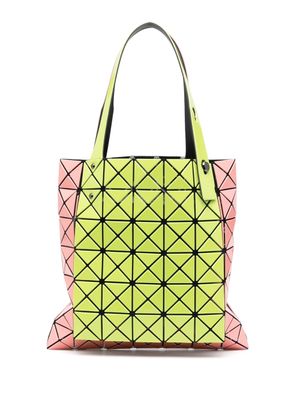 Bao Bao Issey Miyake sac cabas bicolore à motif géométrique - Jaune