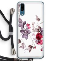 Mooie bloemen: Huawei P20 Transparant Hoesje met koord