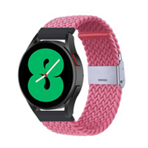 Braided nylon bandje - Roze - Samsung Galaxy Watch - 46mm / Samsung Gear S3