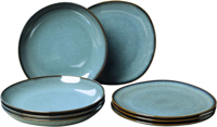 Villeroy & Boch Serviesset Lave - Glace - 8-delig / 4 personen - 4 dinerborden en 4 diepe borden