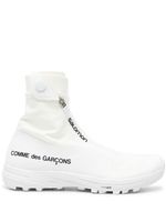 Comme Des Garçons x Salomon baskets chaussettes à logo imprimé - Blanc