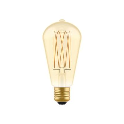 LED Gouden Gloeilamp Carbon Lijn Filament Kooi Edison ST64 7W 640Lm E27 2700K Dimbaar - C54 | Creative-Cables | Lamp kopen | Creative-Cables | Lamp |