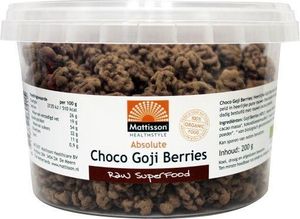 Mattisson Absolute raw chocolate goji berry bio (200 gr)