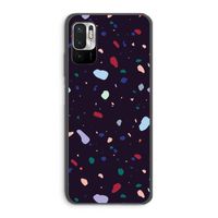 Dark Rounded Terrazzo: Xiaomi Redmi Note 10 5G Transparant Hoesje