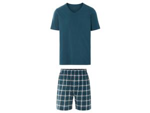 LIVERGY Korte heren pyjama (Petrol, XL)
