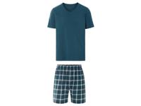 LIVERGY Korte heren pyjama (Petrol, XL)