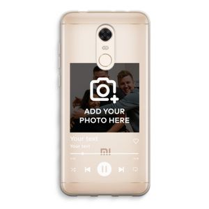 Music Player: Xiaomi Redmi 5 Transparant Hoesje