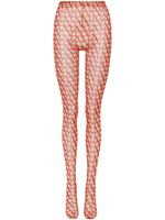Valentino Garavani collants Toile Iconographe en tulle - Tons neutres Valentino Garavani collants Toile Iconographe en tulle - Tons neutres