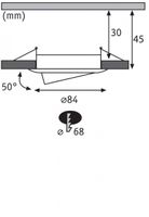 Paulmann 930.80 Verzonken spot Niet-verwisselbare lamp(en) LED 6 W G - thumbnail