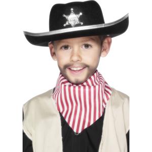 Cowboyhoed voor kinderen - Carnaval verkleed hoeden - zwart