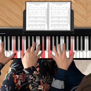 88 Toetsenbord Elektrische Piano Opvouwbaar Digitaal Toetsenbord Draagbaar (128 Ritmes 128 Tonen en 20 Demo's)