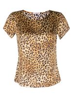 Gilda & Pearl haut de pyjama Golden Hollywood en soie - Marron