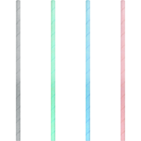 Depa Rietje | drinkrietje | papier | 200mm | Ø6mm | pastel | 10000 stuks