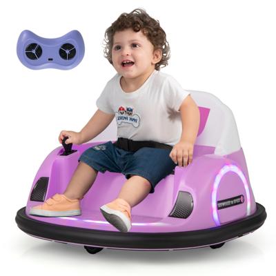 Kinderen Autoscooter Elektrisch Bumpercar met Knipperende LED-lampen Roze