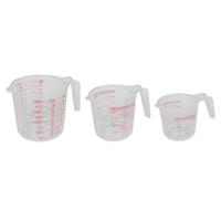 Benson Home Keuken maatbeker - set 3x stuks - kunststof - transparant - schenktuit