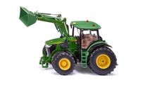 Siku Control bestuurbare tractor John Deere 7310R met voorlader en Bluetooth App besturing - thumbnail